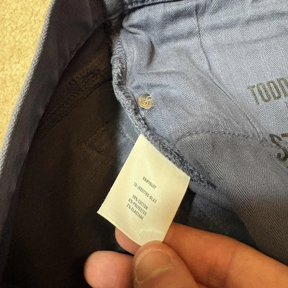 Todd Snyder Pants Mens 36x32 Blue Stretch Slim Straight 5 Pocket Chino Casual